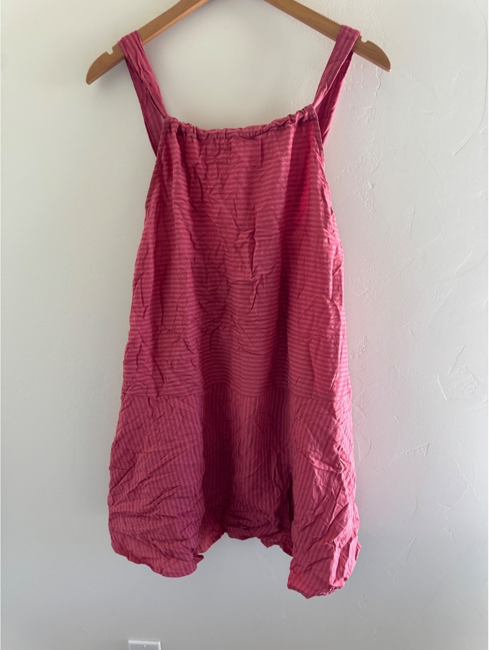 Forever 21 Pink Striped Babydoll Mini Dress Size Large NWT